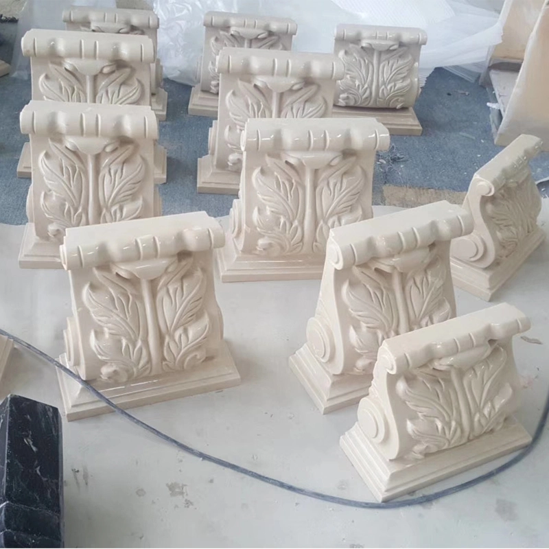 Fluted Marble Column Stone Column Capital