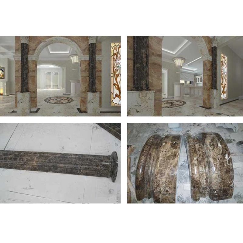 Natural Marble Stone Hollow Columns