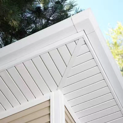 PVC Soffit Wooden Color Eave Panel for Outdoor Usage