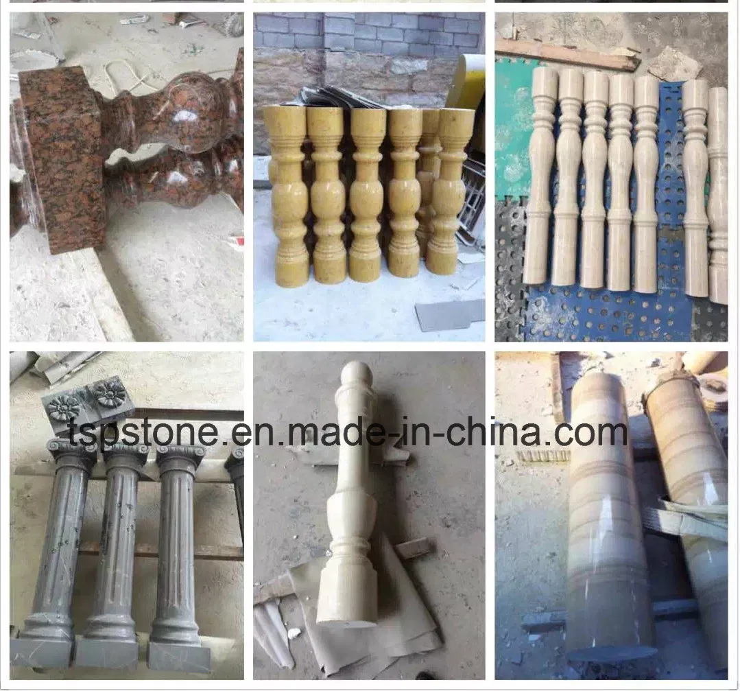 Customized Natural Marble/Granite Column/Roman Column/Stone Pillar/Stone Column for Garden Decoration